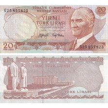 Benim Koleksiyonum Türkiye, 6. Emisyon 3. Tertip 20 Tl Çil Eski Kağıt Para