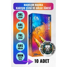 Valor Madelon Eltte 10’lu Karışık Kartuş Dövme Iğnesi Seti – Çizgi, Gölge ve Dolum Için Profesyonel Iğne Set