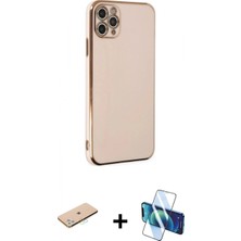 İlk El Grup Pilelistore™ iPhone 11 Pro Max Kılıf Yankı Serisi - Siyah 3D Antistatik Seramik Nano Ekran Koruyucu + Renkli Kamera Lens Koruma Cam - Mı