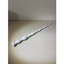 Filamel Efsanevi Mürver Sihirbaz Asası - 3D Baskı Dekoratif Sihirbazlık Asası Cosplay Aksesuarı (Beyaz)