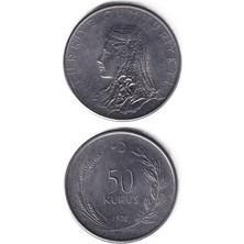 Benim Koleksiyonum Türkiye, 50 Kuruş (1976) Çil Eski Madeni Para