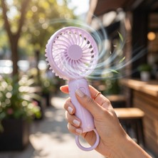 Laptify 3 Kademeli Taşınabilir El Fanı, Sessiz Çalışma, Şarj Edilebilir Mini Fan, Hafif Tasarımlı, Ergonomik Mini Vantilatör