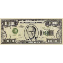 Benim Koleksiyonum A.b.d. George W. Bush 1.000.000 Usd (Bir Milyon Dolar) Fantezi Para