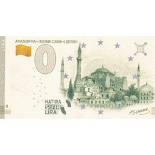Benim Koleksiyonum 0 (Sıfır) Lira - Ayasofya-I Kebir Cami-I Şerifi Hatıra Sıfır Lira Fantezi Para