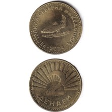 Benim Koleksiyonum Kuzey Makedonya, 2 Dinar 2024 Çil Yabancı Madeni Para