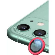 Esplendor Newface Apple iPhone 12 Mini Raze Metal Kamera Lens - Kırmızı