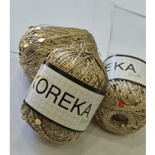 Milano Koreka Pırıltı Payetli Açık Altın - PR190- 50 gr 180 Metre