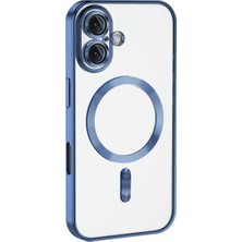 Esplendor Newface Apple iPhone 16 Kılıf Kross Magneticsafe Kapak - Mavi