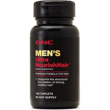 Gnc Erkekler Için Ultra Besleyici Saç Takviyesi, Güçlü ve Sağlıklı Saçları Destekler, 120 Taplet