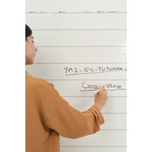 Premini Şeffaf Çizgili Yazı Tahtası 100X100CM, Şık ve Kullanışlı Tasarım