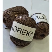 Milano Koreka Pırıltı Payetli Antik Kahve - PR188- 50 gr 180 Metre
