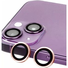 Esplendor Newface Apple iPhone 13 Raze Metal Kamera Lens - Pembe