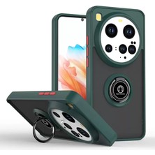 Esplendor Newface Xiaomi Mi 15 Ultra Kılıf Montreal Yüzüklü Silikon Kapak - Yeşil