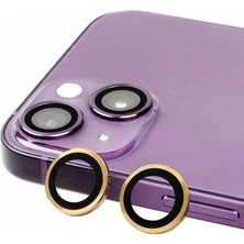 Esplendor Newface Apple iPhone 15 Plus Raze Metal Kamera Lens - Sarı