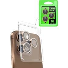 Esplendor Newface Apple iPhone 16 Pro Max Raze Metal Kamera Lens - Desert
