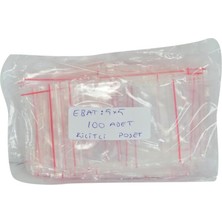 Canarino Kilitli Naylon Torba Poşet 5x5 cm Şeffaf 100 Adet 1 Paket