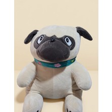 Peluş Oturan Köpek 45 cm Bej