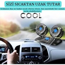 Canarino C Serisi W206 Sedan 2023 Uyumlu Araç Içi Torpido Üstü 360 Derece Dönebilen 12V Vantilatör