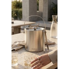 UltraMint 2 Litre Paslanmaz Çelik Buz Kovası YK1839, Şık ve Dayanıklı Tasarım
