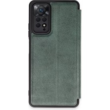 Xiaomi Redmi Note 12 Pro 4g Kılıf Flip Cover  Koyu Yeşil