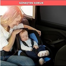 Canarino Oto Güneşlik Perde Araba Yan Cam Perdesi Güneş Önleyici Araç Içi Güneşliği Için Sinekliği Koruyucu Örtü Arka Koltuk Perdesi