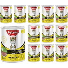 Canarino Yetişkin Kedi Tavuklu Pate 400 gr x 12 Adet