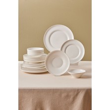 UltraMint 24 Parça 6 Kişilik Modern Yemek Takımı, Şık ve Dayanıklı Tasarım