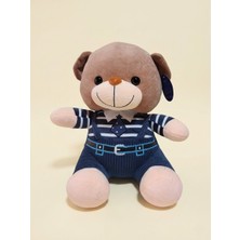 Peluş Tulumlu Ayıcık 45 cm Lacivert