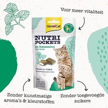 Canarino Gimcat Nutripockets Kedi Ödülü Kedi Otu Multivitamin, 60 G