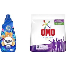 Canarino Yumoş Lilyum 60 Yıkama Konsantre Çamaşır Yumuşatıcısı (1 x 1440 Ml)(3) Omo Fresh Toz Çamaşır Deterjanı Renkliler 1.5 kg 10 Yıkama(1)