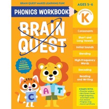 Workman Children's Brain Quest Phonics Workbook Kindergarten