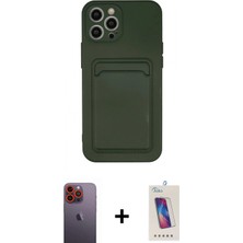 İlk El Grup Pilelistore™ iPhone 12 Pro Max Kılıf Vadi Çizgi Prime - Siyah Joko 5d Cam + Neon Fosforlu Kamera Lens - Tu