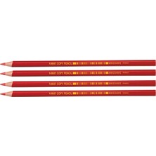 Bic Kopya Kalemi - Evolution Kırmızı 4'lü Set Kurşun Kalem Doğa Dostu Esnek Gövde