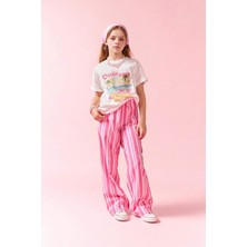 DeFacto Wide Leg Çizgili Pantolon Kız Çocuk H5885A826SM
