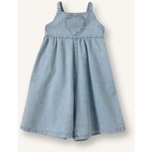 DeFacto %100 Pamuk Kız Bebek Aplike Jean Tulum H6583A526HS