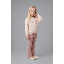 DeFacto Çiçekli Sweatshirt Tayt 2'li Takım Kız Bebek G8732A526SP