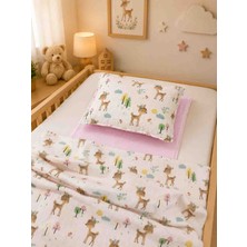 Sallhome Baby Textile Sallhome Baby Ceylan Desenli 3 Parça Müslin Alt Açma Seti – Minder, Yastık ve Battaniye 🦌🤍