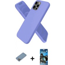 İlk El Grup Pilelistore™ iPhone 12 Pro Max Kılıf Kozmos Yansıma Özel Seri - Siyah 34D Izgaralı Cam + Shine Kamera Lens Koruma Cam - Gı