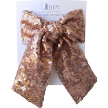 Liliza Accessories Pul Payet Büyük Fiyonk Otomatik Toka - Mezuniyet Düğün
