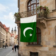 Punto Dizayn Pakistan Bayrağı Premium Raşel Kumaş 150x225 Cm