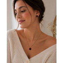 Gmn Collection Yeni Sezon Yeni Seri El Yapımı Kalp Detaylı Miyuki Kolye ve Küpe Seti