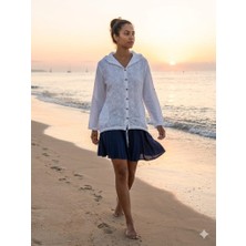 Meltem Collection Müslin Kapüşonlu Bluz