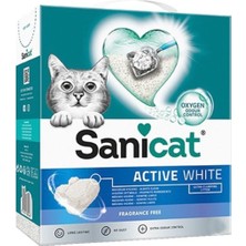 Sanicat Active White Kokusuz Kedi Kumu 6l