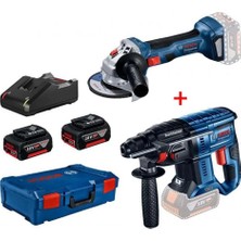 BOSCH Akülü Kırıcı Delici ve Taşlama Seti (BB-GWS180 + GBT180)