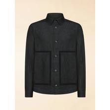 Roberto Ricci Designs Siyah Erkek Gömlek Ceket Marina Overshirt Jkt