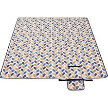 Canarino Piknik Örtüsü GCM87CU, 200 x 200 cm Büyük Plaj Örtüsü, Kamp Örtüsü, Su Geçirmez Alt Yüzey, Makinede Yıkanabilir, Katlanabilir, Bahçe, Park, Plaj, Kamp Için, Renkli Yapraklar
