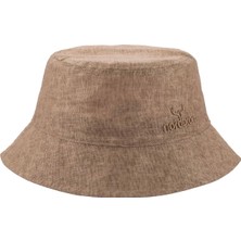 Nordbron Kahve Kadın Nakışlı Şapka Nolasco Bucket Hat Iı