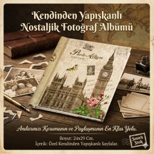Best Hediye Kendinden Yapışkanlı Nostaljik Fotoğraf Albüm 24 x 29  cm