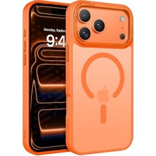 Canarino 17 Pro Max Için ile Uyumlu Arkası Mat Silikon Kılıf Metal Lens Çerçeveli ve Metal Tuş Takımlı Ultra Güçlü Koruma Kılıf (17 Pro Max)
