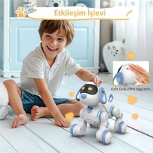 Craftivio Akıllı Robot Köpek - Uzaktan Kumandalı Eğitici Oyuncak, Dokunmatik, Çok Renkli ABS Plastik